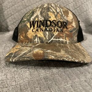 NWT Windsor Canadian Whiskey Camouflage SnapBack Trucker Style Hat